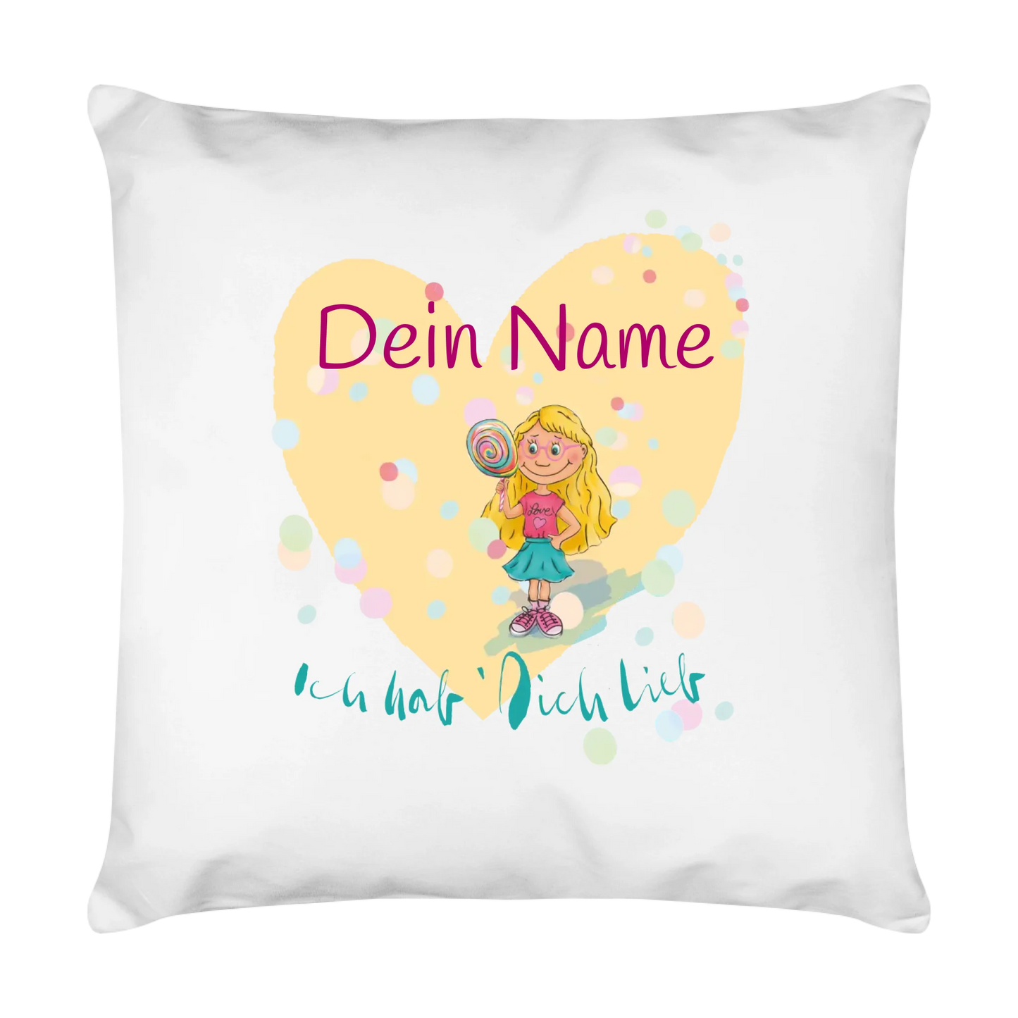 Kissen personalisiert - ICH HAB´DICH LIEB