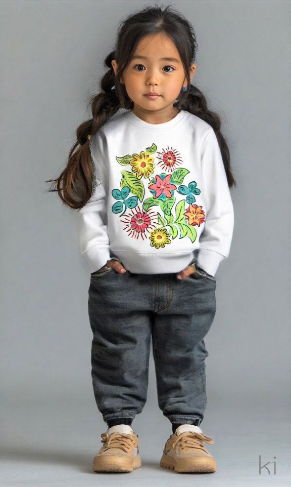 Flowers - - Kids Basic Sweatshirt