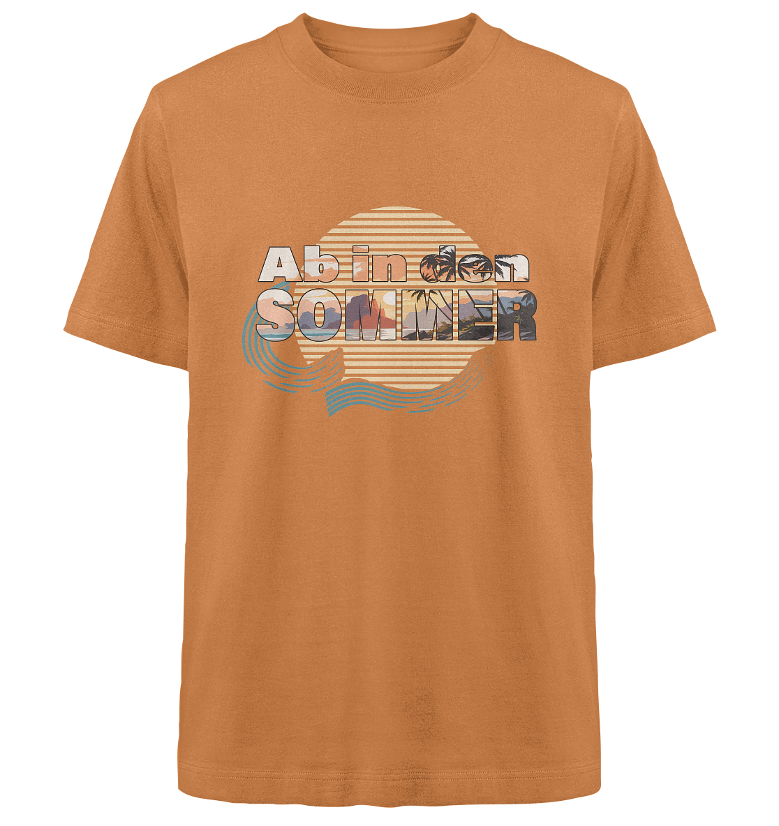 Ab in den Sommer - Ferienshirt - Unisex (family matching) - Bio-Baumwolle - Heavy Oversized Organic Shirt