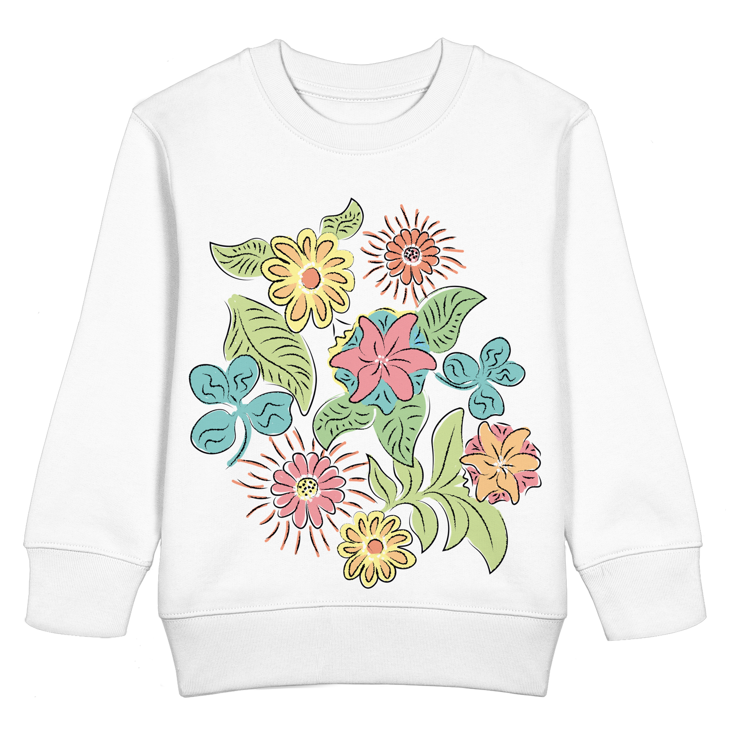 Flowers - - Kids Basic Sweatshirt