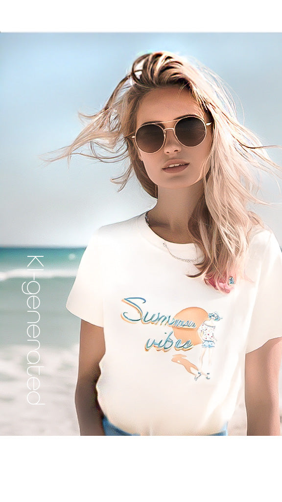 Summer vibes - Premium Organic Shirt Women (Bio-Baumwolle)