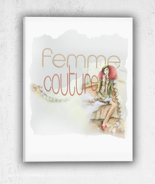 Femme couture - Leinwand Canvas 3:4