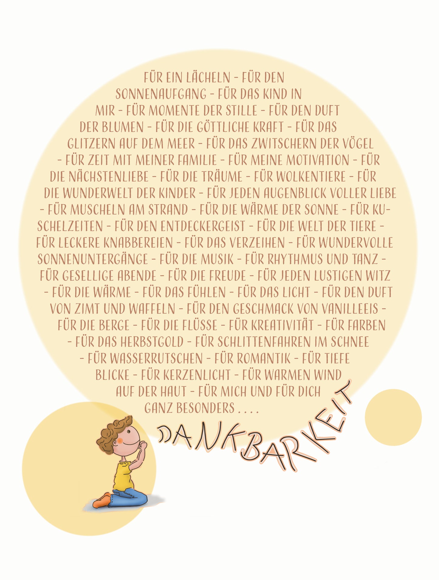 Dankbarkeits - Poster 3:4