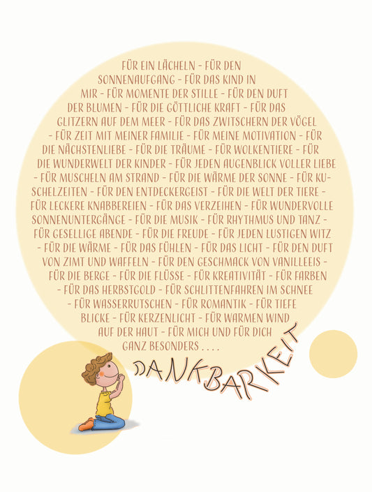 Dankbarkeits - Poster 3:4