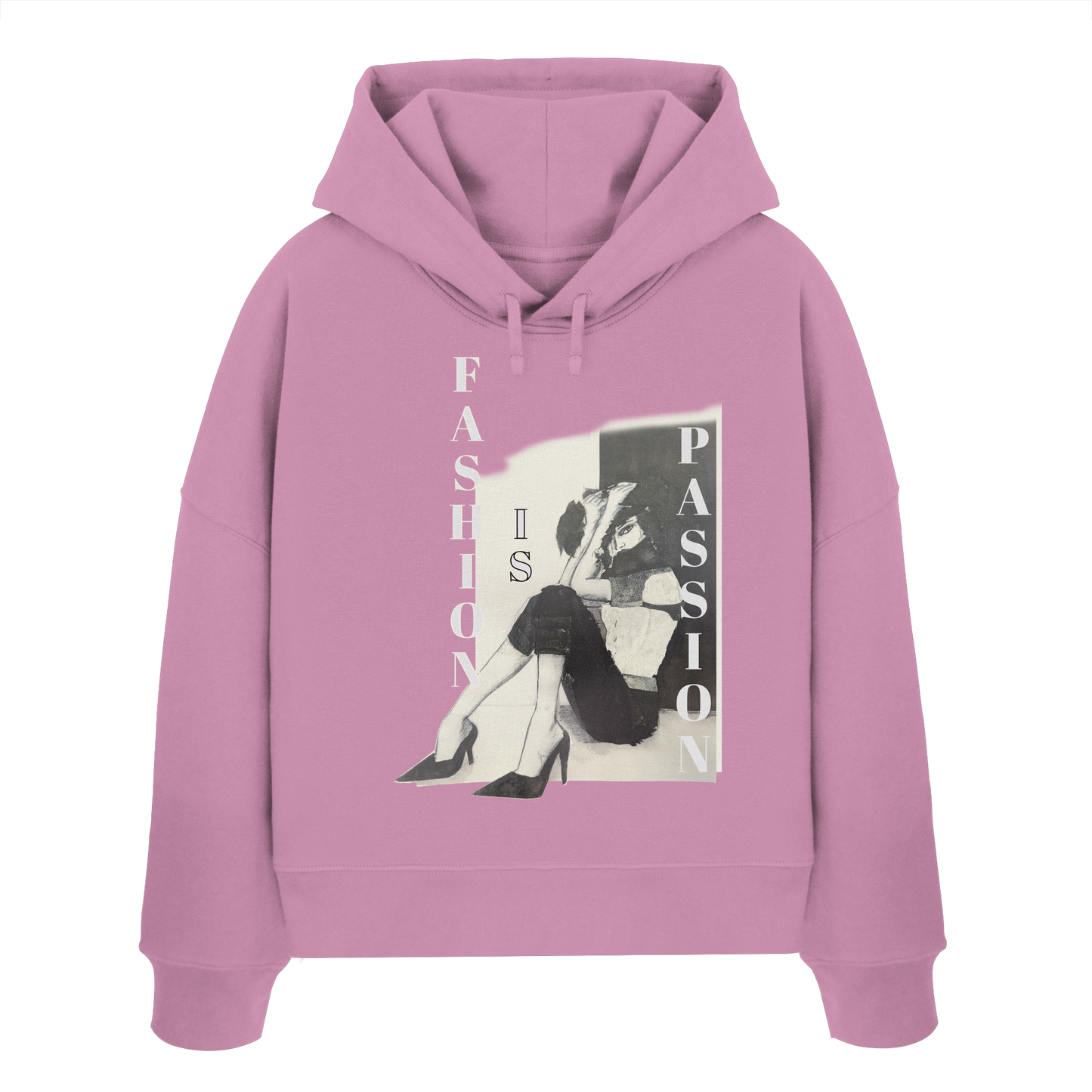 Fashion is passion - Womens Organic Boxcut Hoodie