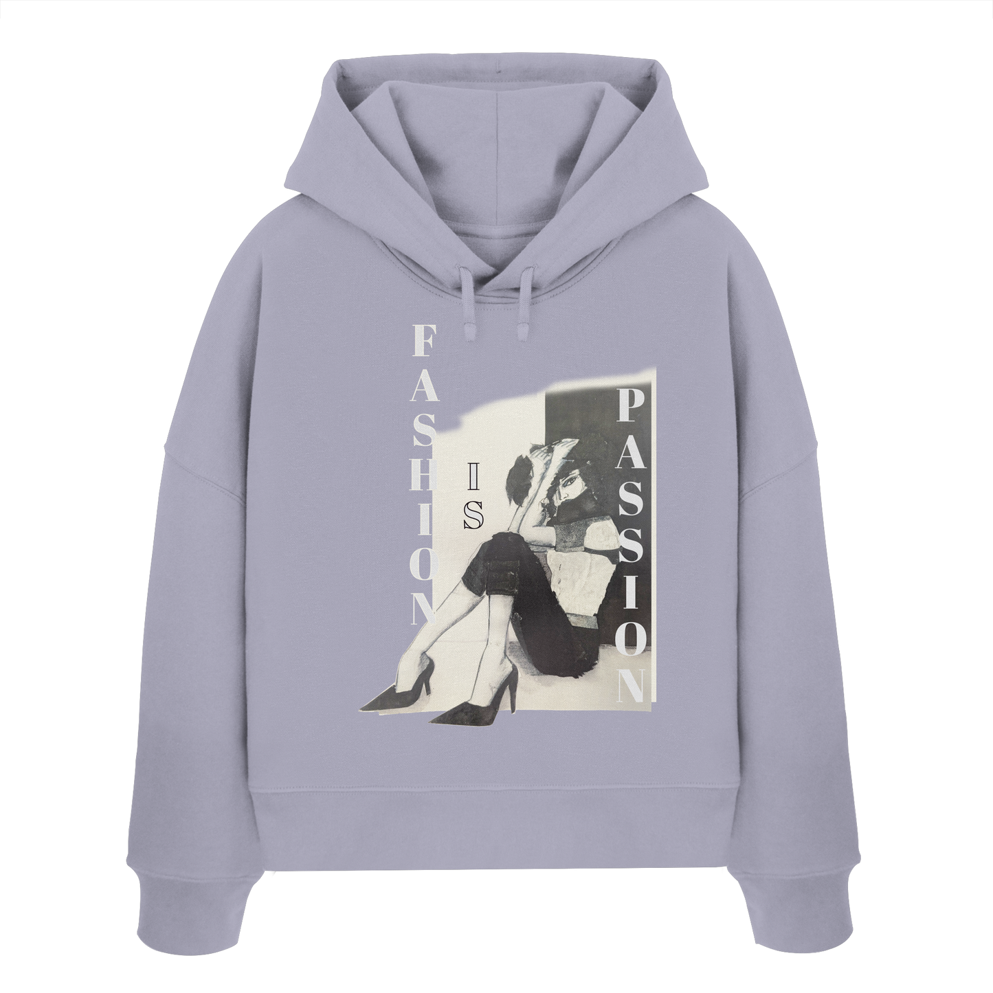 Fashion is passion - Womens Organic Boxcut Hoodie