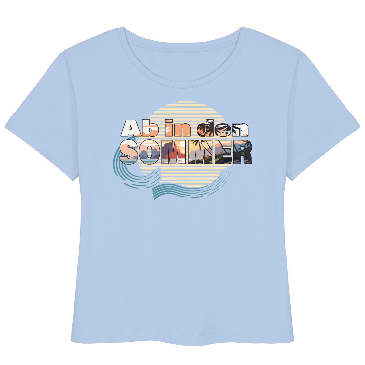Ab in den Sommer - Ferienshirt (family matching) - Bio-Baumwolle - Womens Organic Lightweight T-Shirt