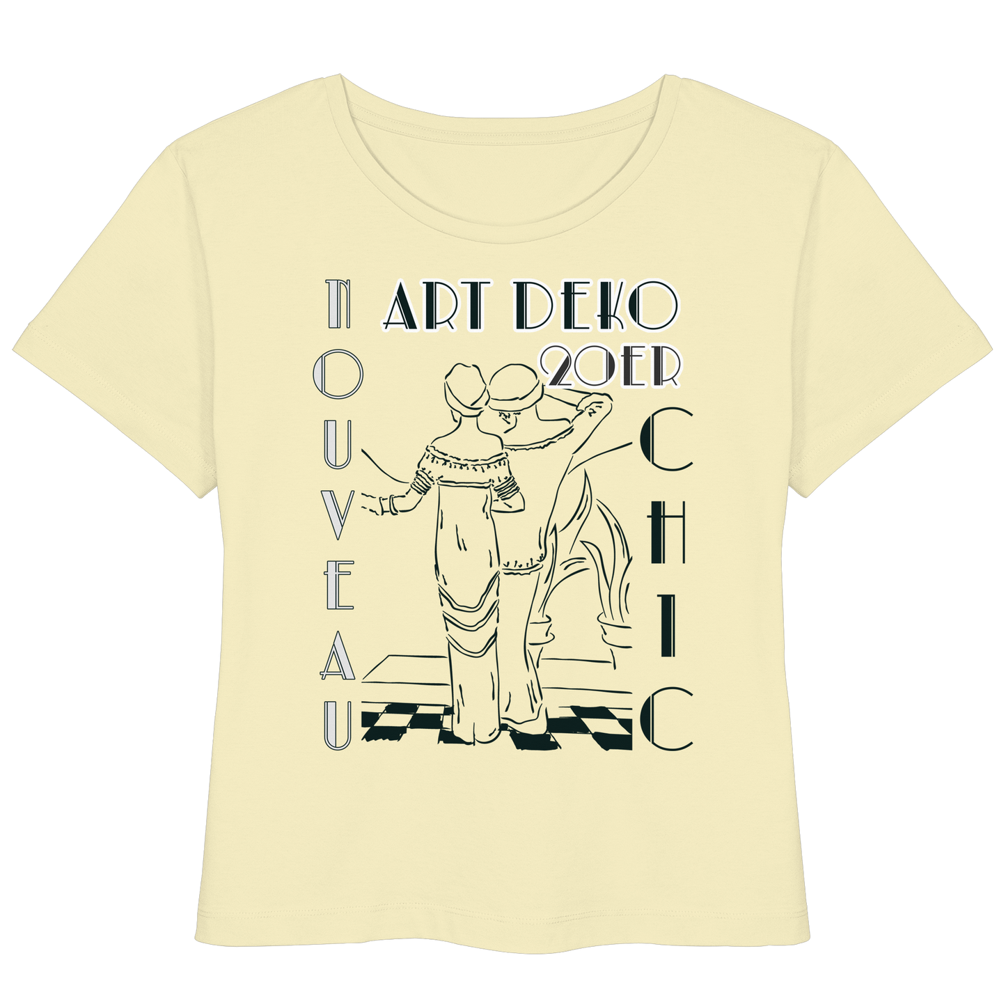 ART DEKO - - Womens Organic Lightweight T-Shirt