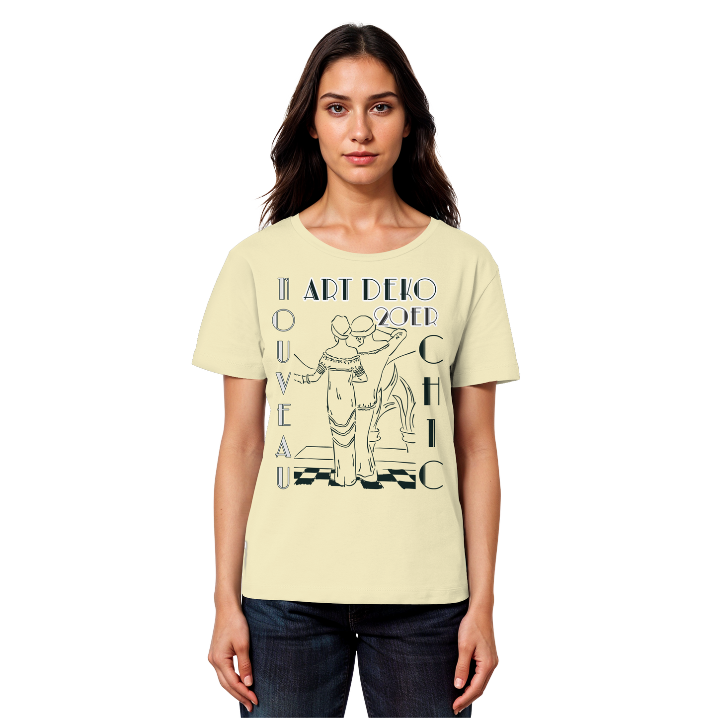 ART DEKO - - Womens Organic Lightweight T-Shirt