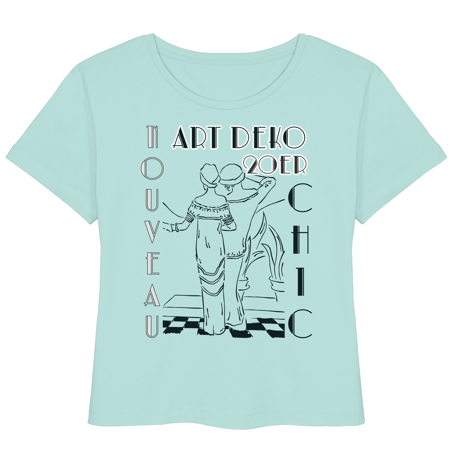 ART DEKO - - Womens Organic Lightweight T-Shirt
