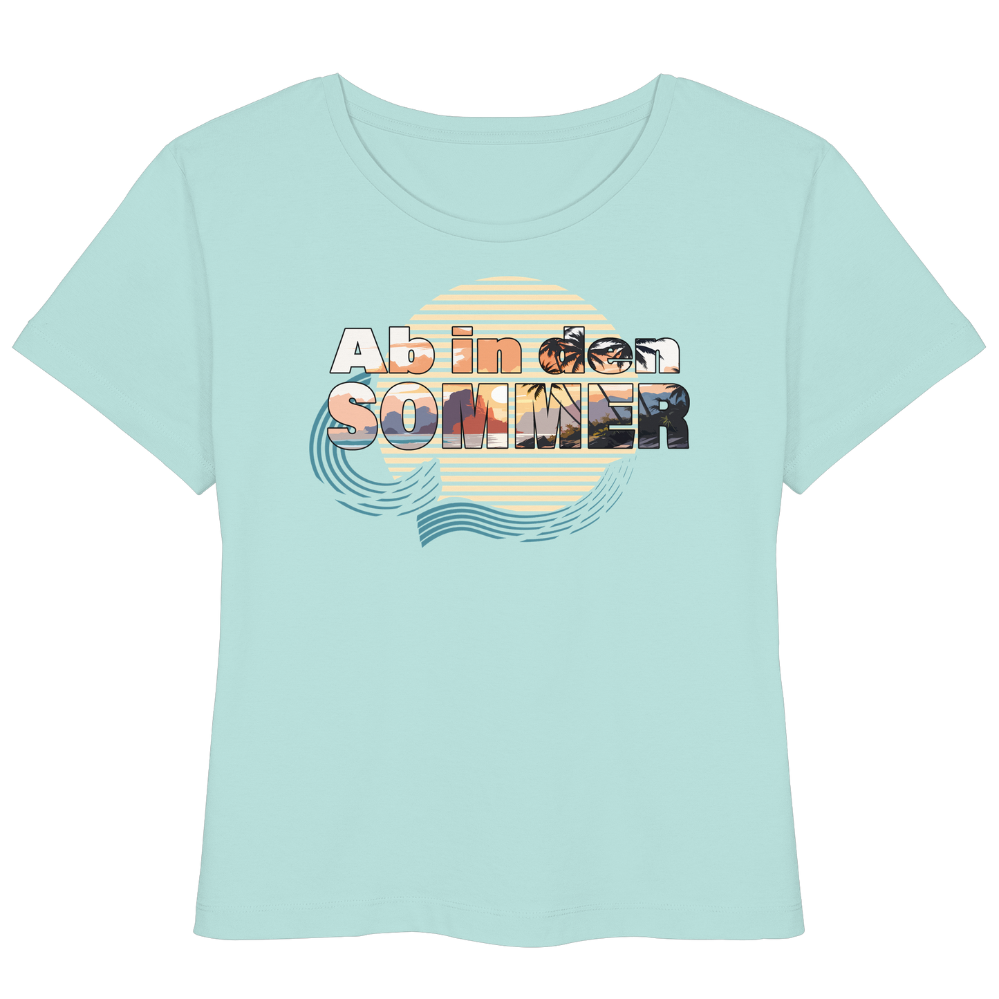 Ab in den Sommer - Ferienshirt (family matching) - Bio-Baumwolle - Womens Organic Lightweight T-Shirt