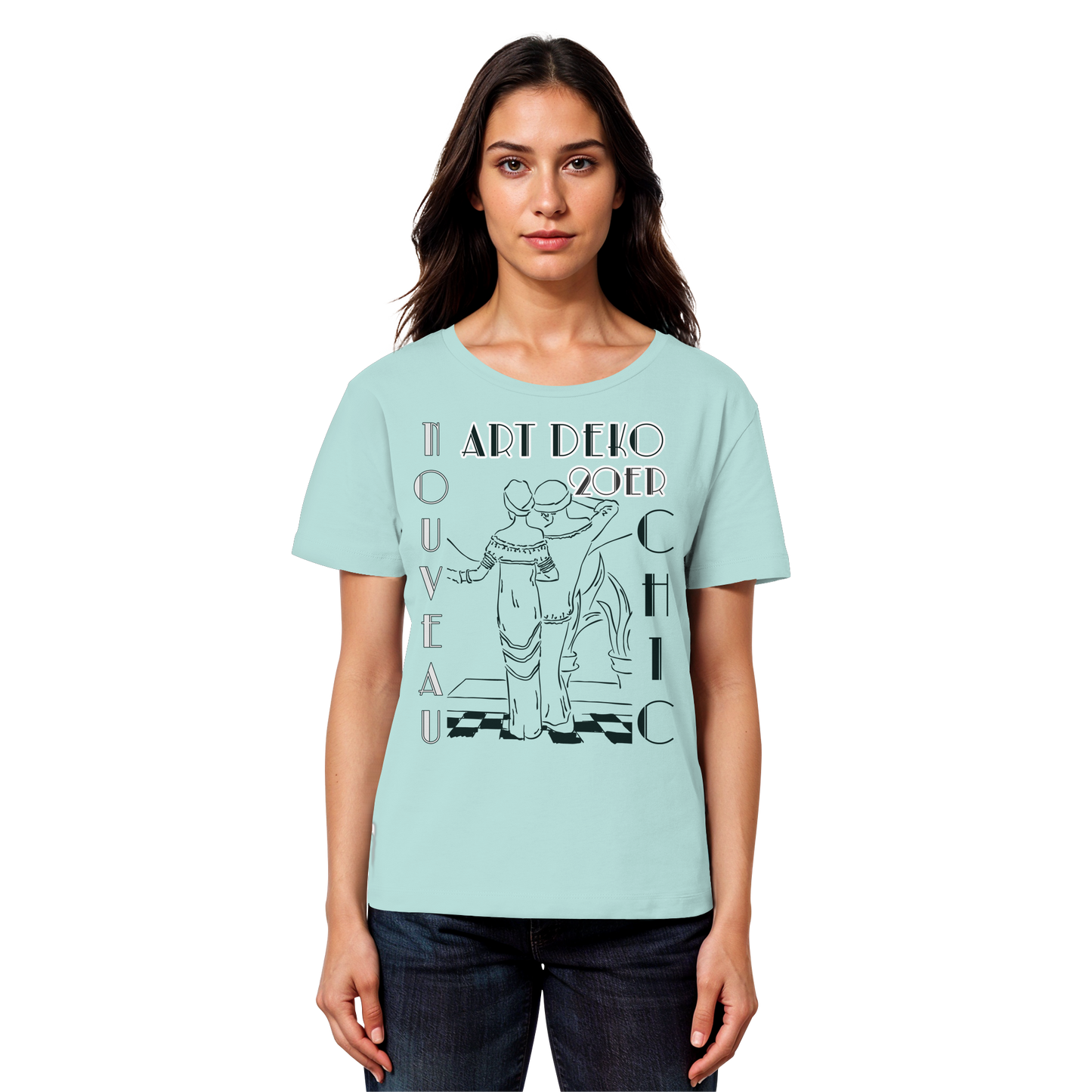 ART DEKO - - Womens Organic Lightweight T-Shirt