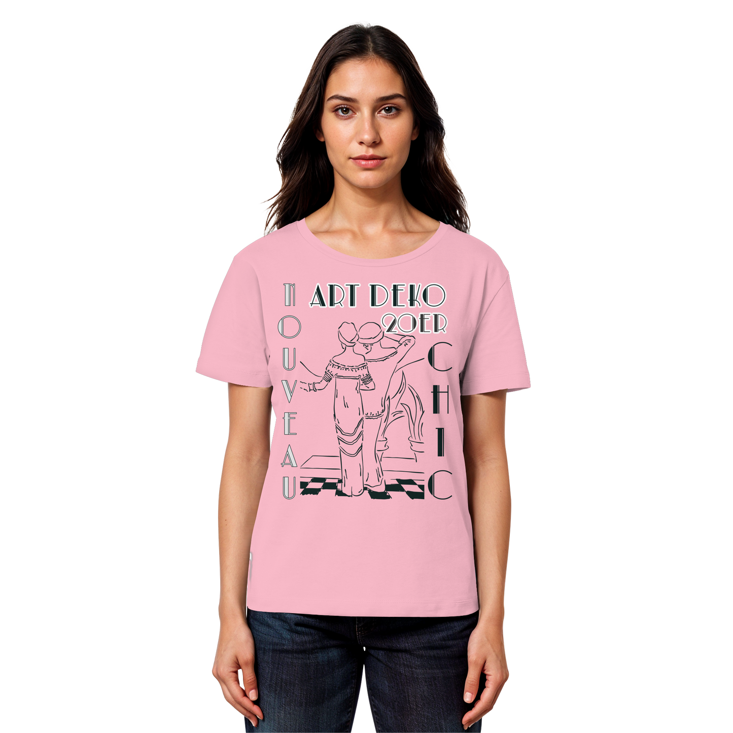 ART DEKO - - Womens Organic Lightweight T-Shirt