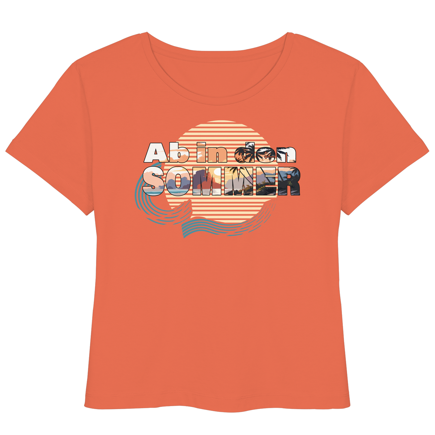 Ab in den Sommer - Ferienshirt (family matching) - Bio-Baumwolle - Womens Organic Lightweight T-Shirt